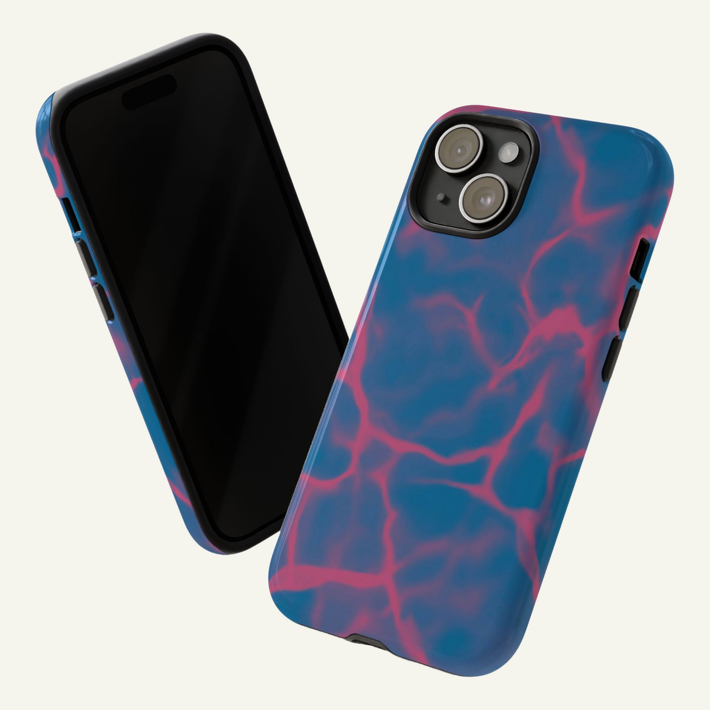 Marble Phone Case Blue Pink