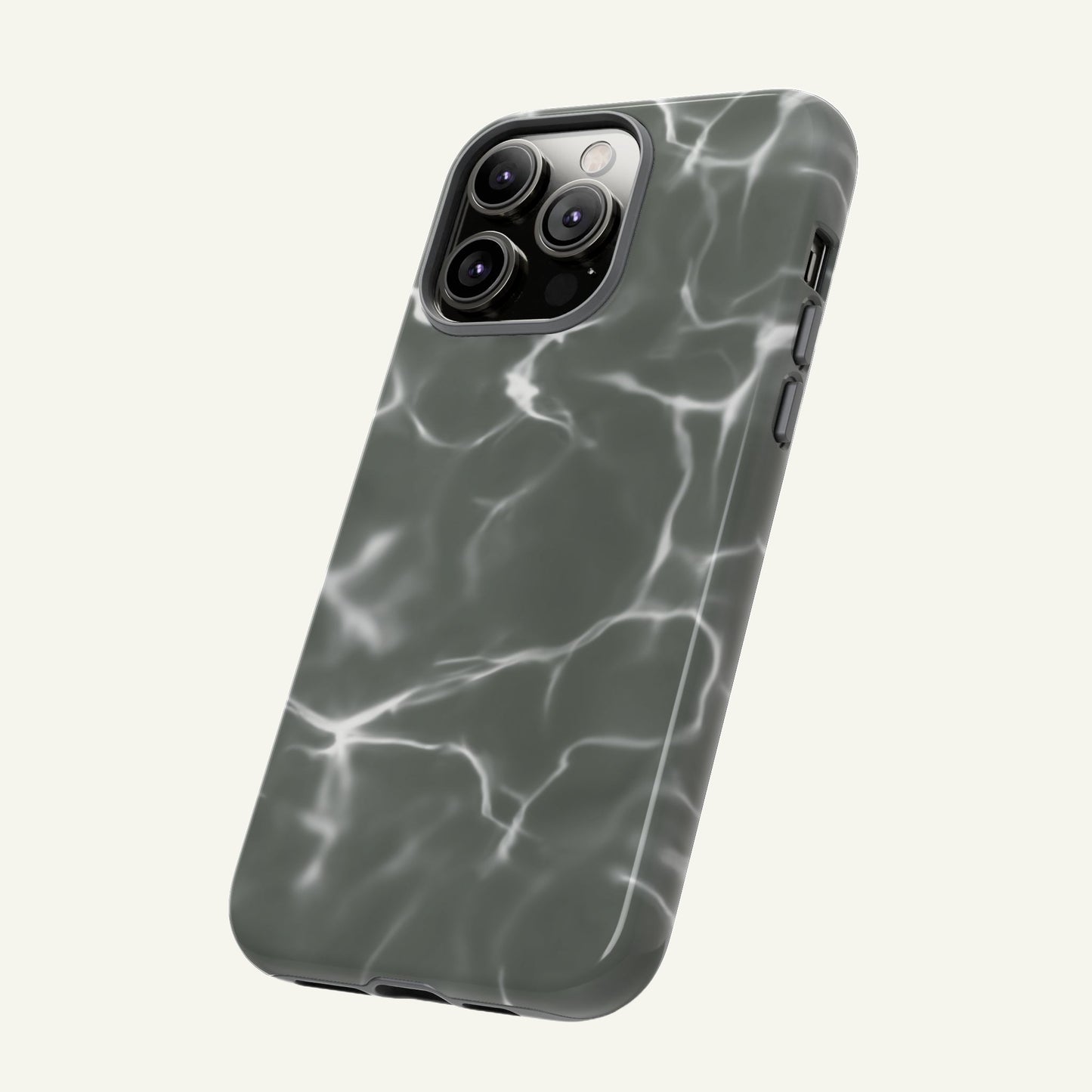 Marble Print Phone Case Gray