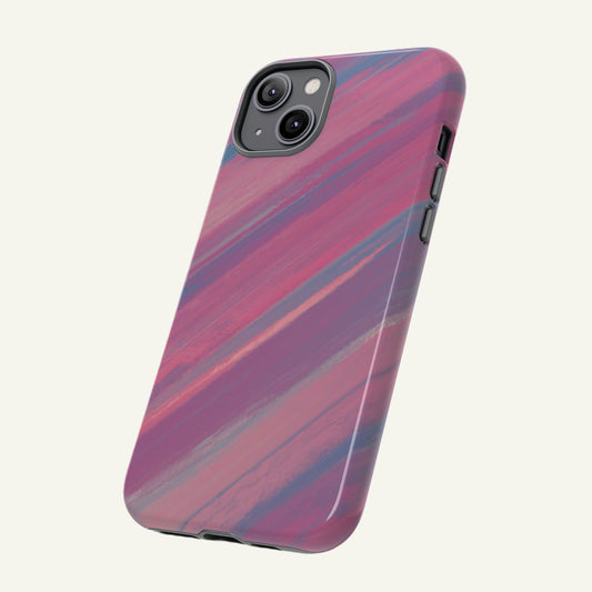 Striped Phone Case Pink