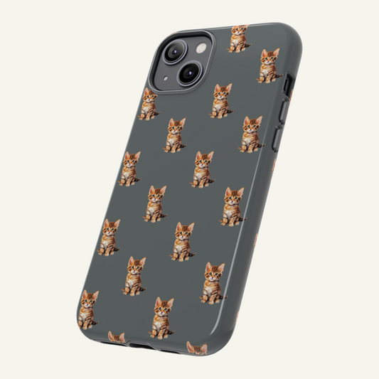 Gray Cat Lover Phone Case