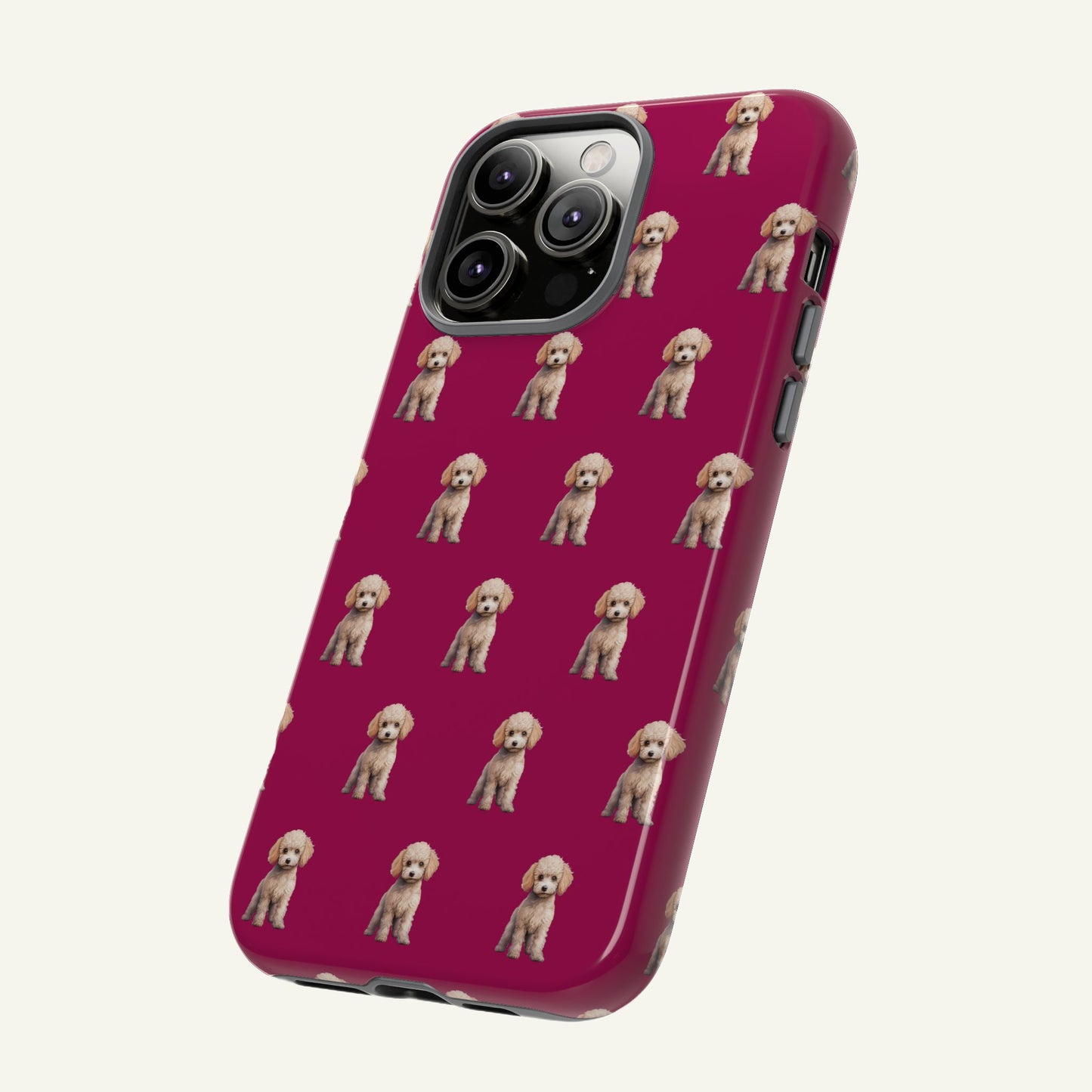 Poodle Phone Case Berry