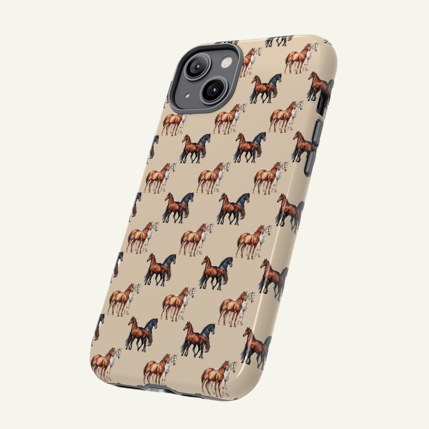 Horse Phone Case Cream