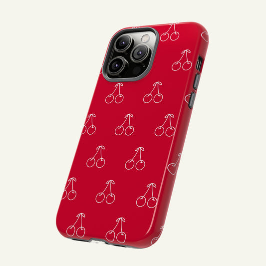 cherry red phone case