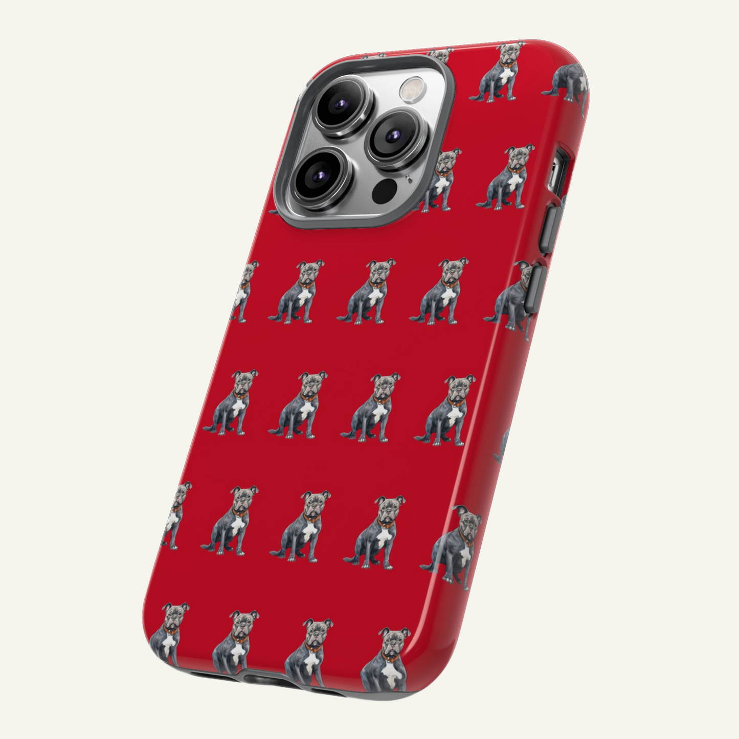 Pitbull Phone Case Red