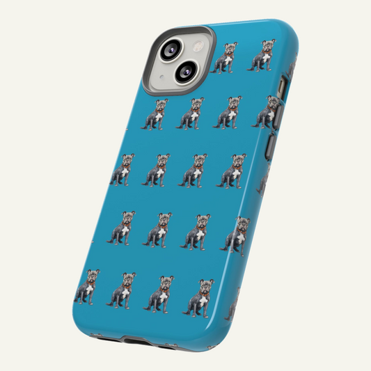 Pitbull Phone Case Turquoise