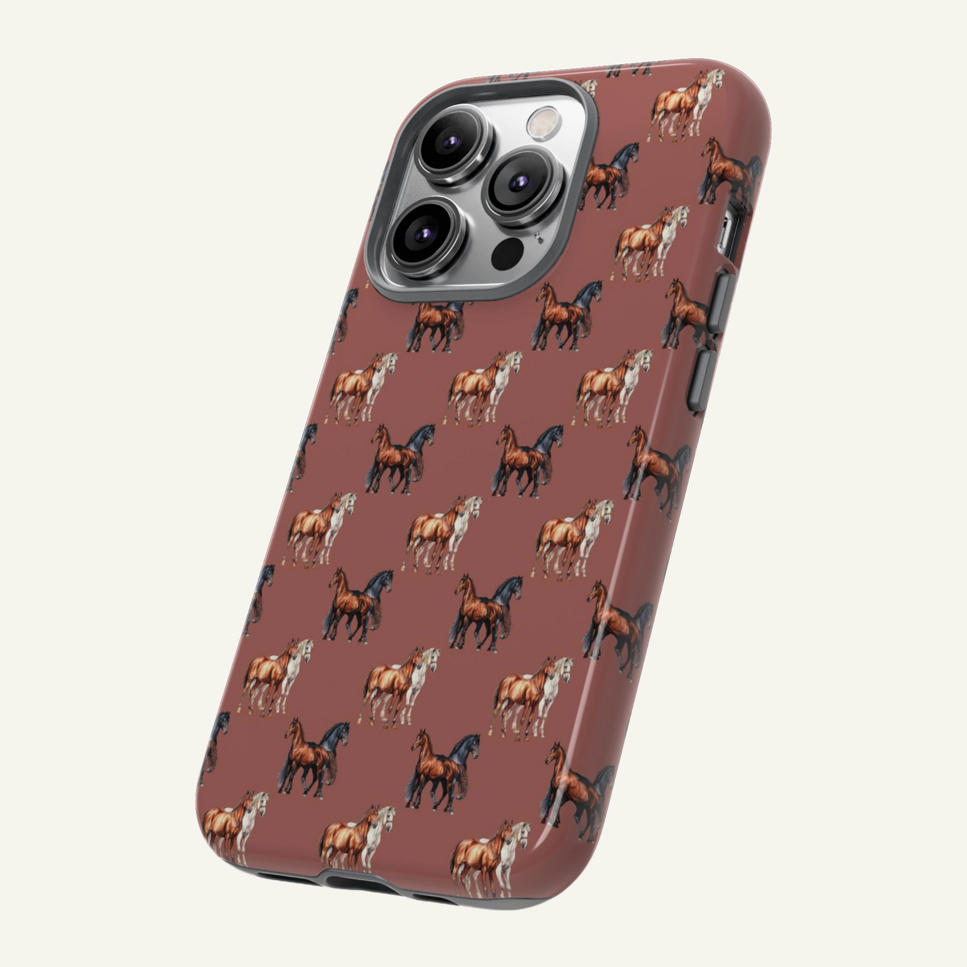 Brown Horse Phone Case for Iphone 16 - X, Samsung Galaxy S20 -S24, Google Pixel 6 - 8