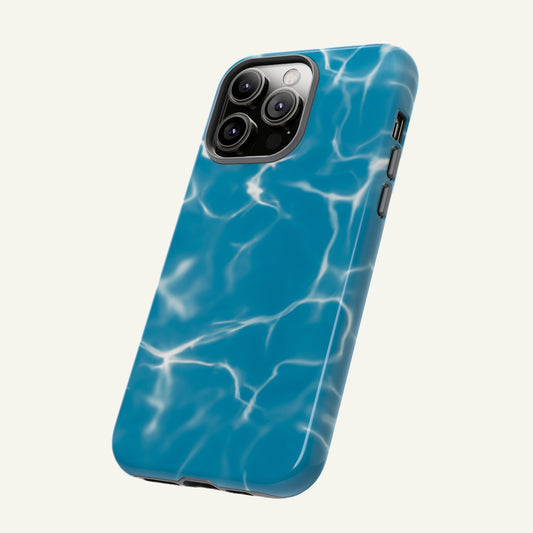 Marble Print Phone Case Turquoise