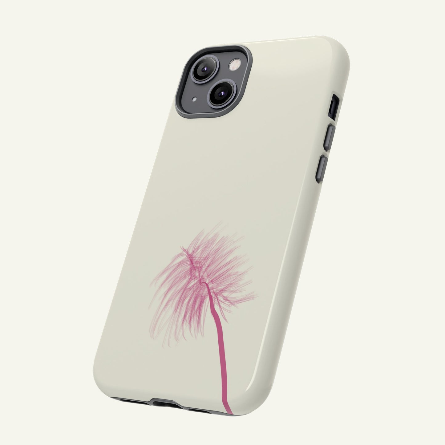 Dandelion Blowball Phone Case Cream