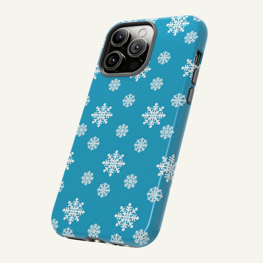 Snowflake Phone Case Turquoise