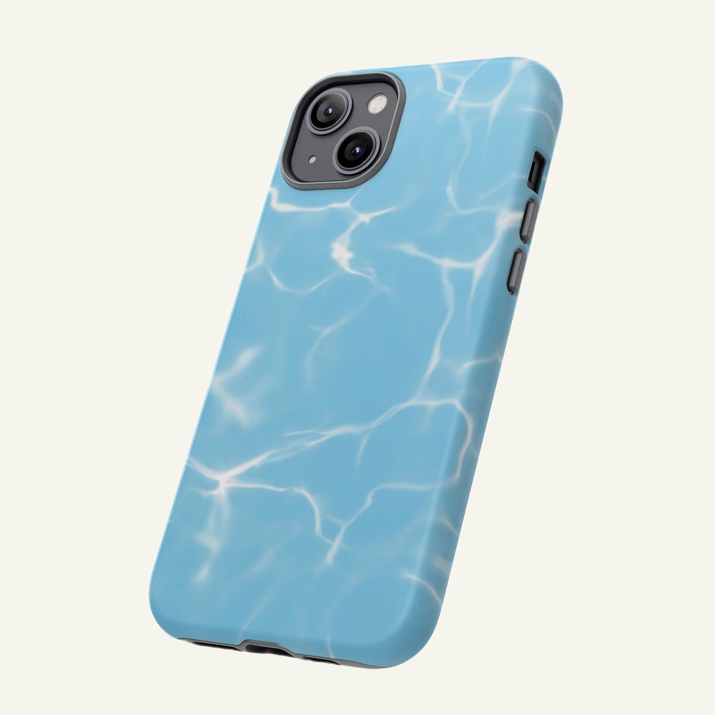 Marble Phone Case Light Blue