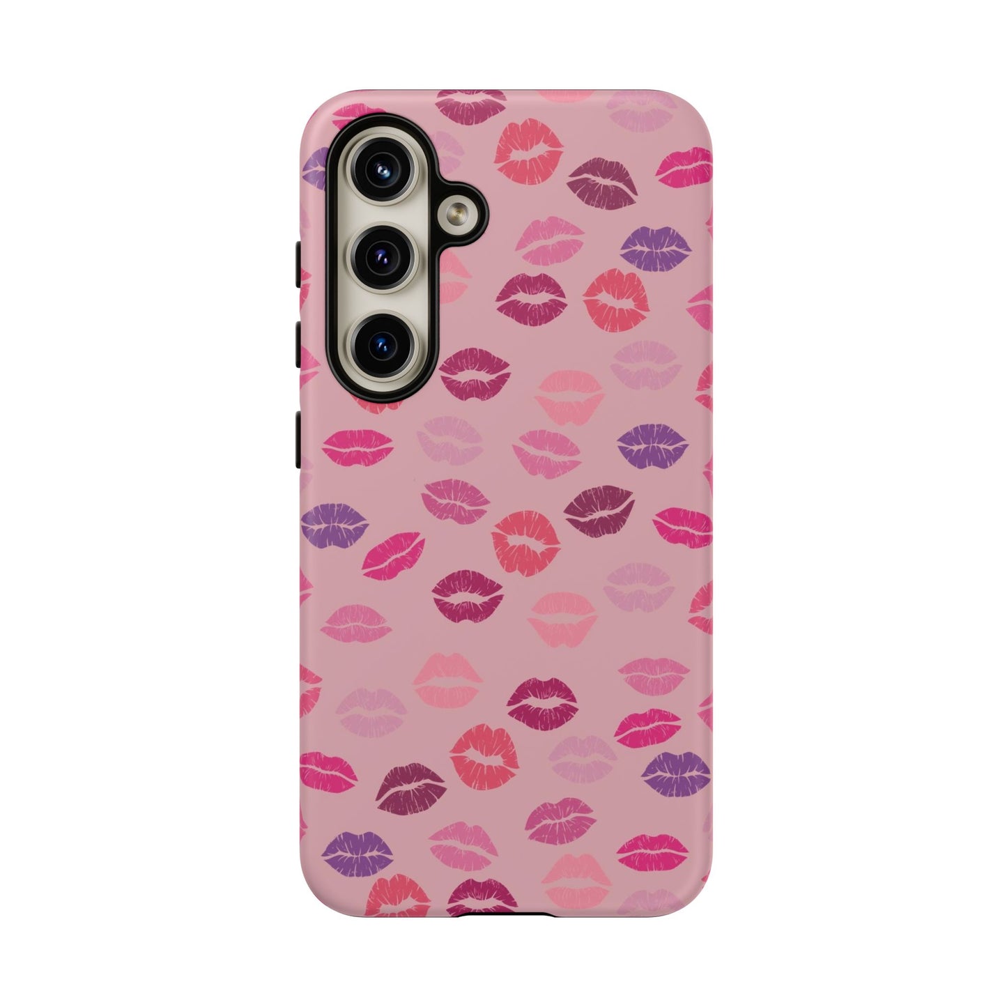 Lipstick Kisses Phone Case Pink