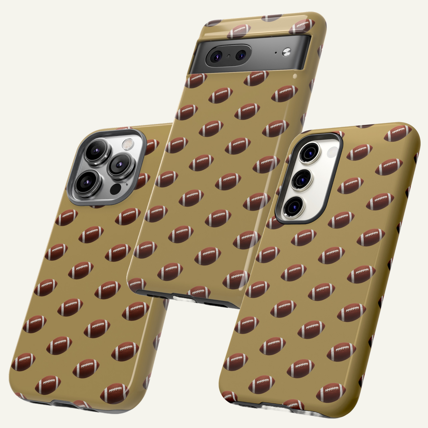 Football Phone Case Gold