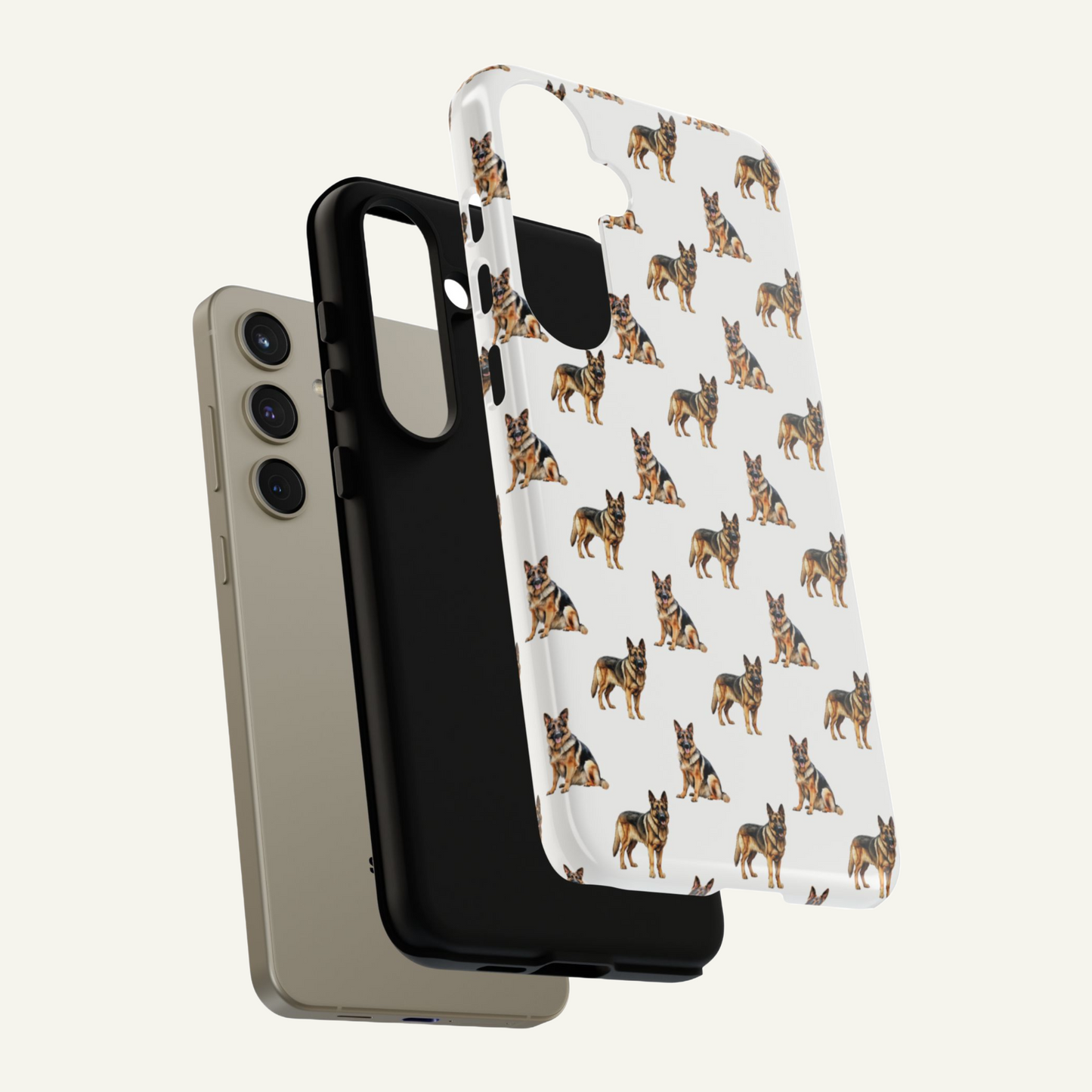 German Shepherd Phone Case White