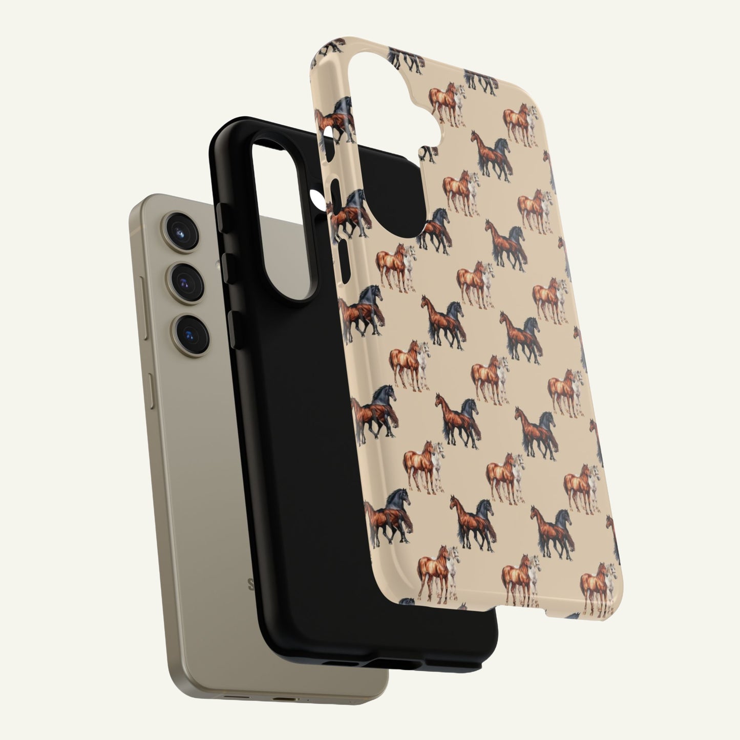 Horse Phone Case Cream