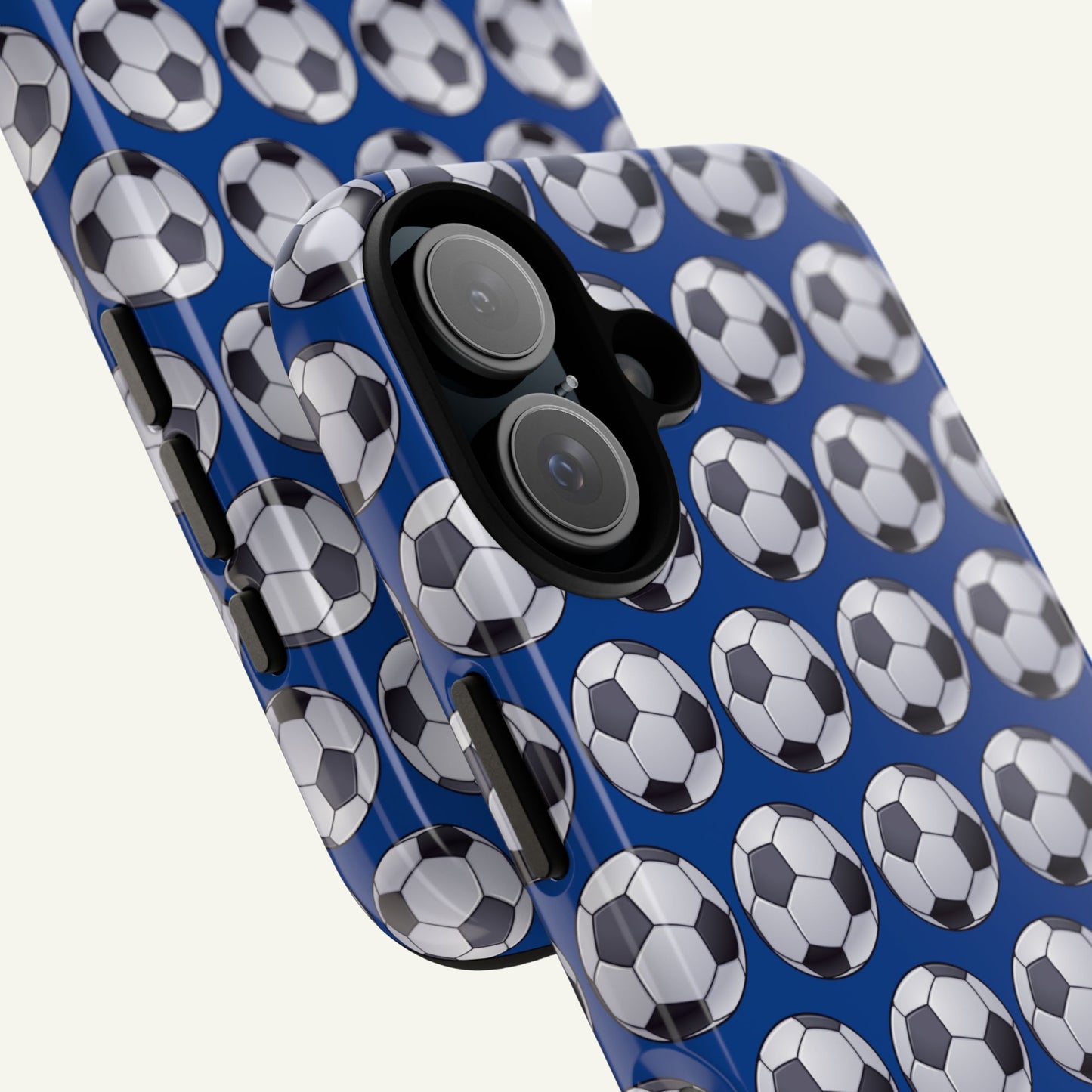 Soccer Ball Phone Case Blue