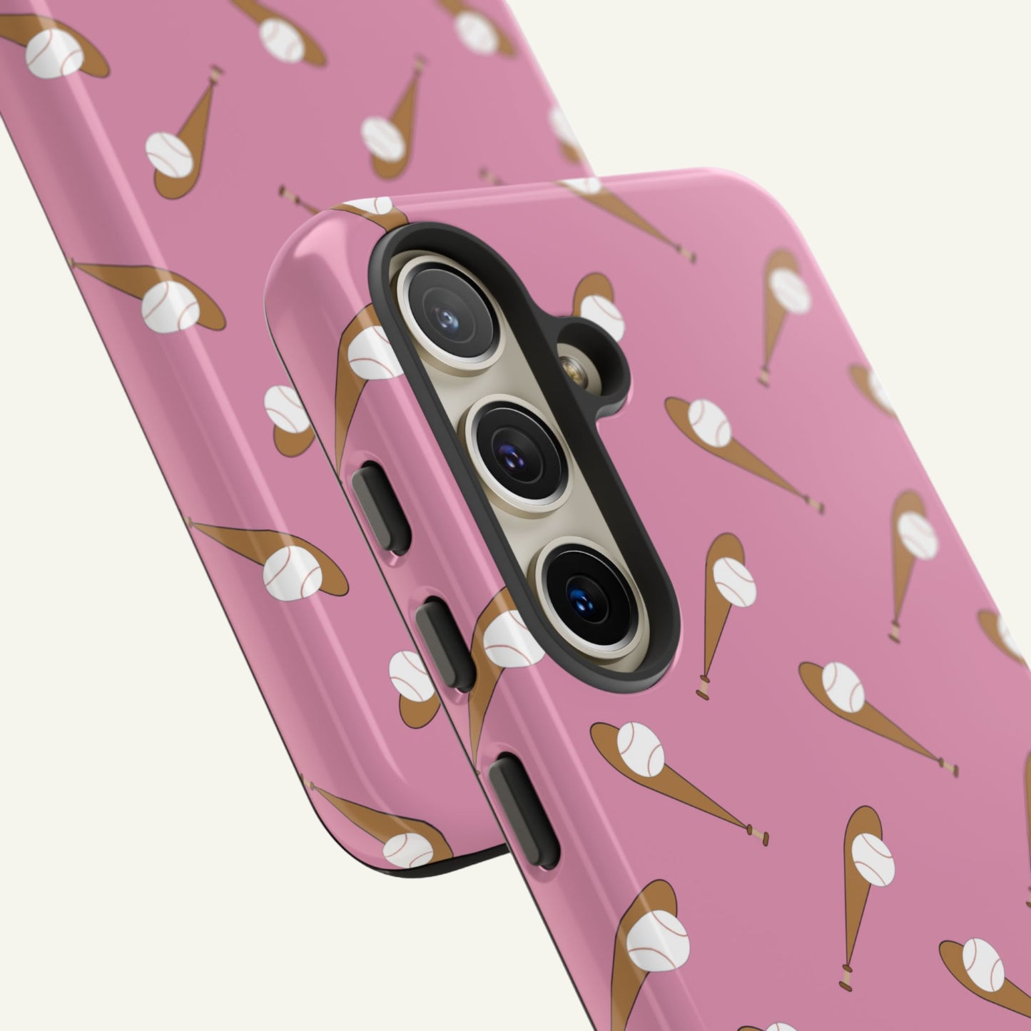 Baseball Phone Case Pink