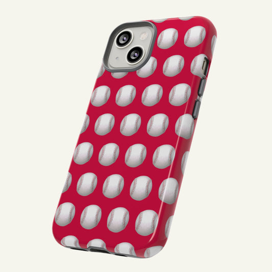 Baseball Phone Case Red